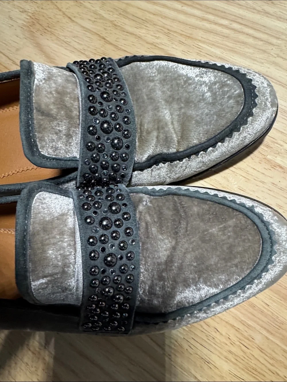 Franco Sarto Women's A-Johanna Grey velvet Sz 10M